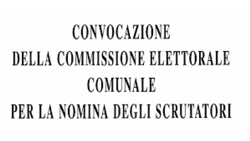 Referendum costituzionale di domenica 22 e lunedì 23 marzo 2026: convocazione della commissione elettorale comunale per la nomina degli scrutatori.