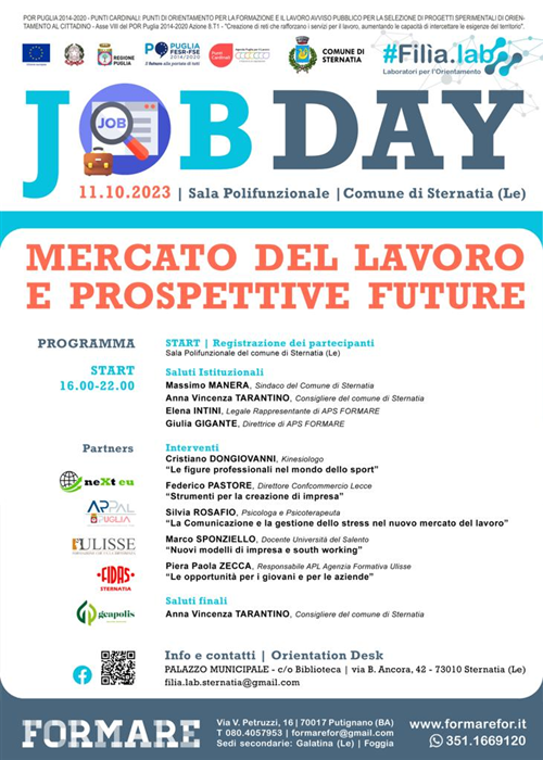 Job day: "Mercato del lavoro e prospettive future"